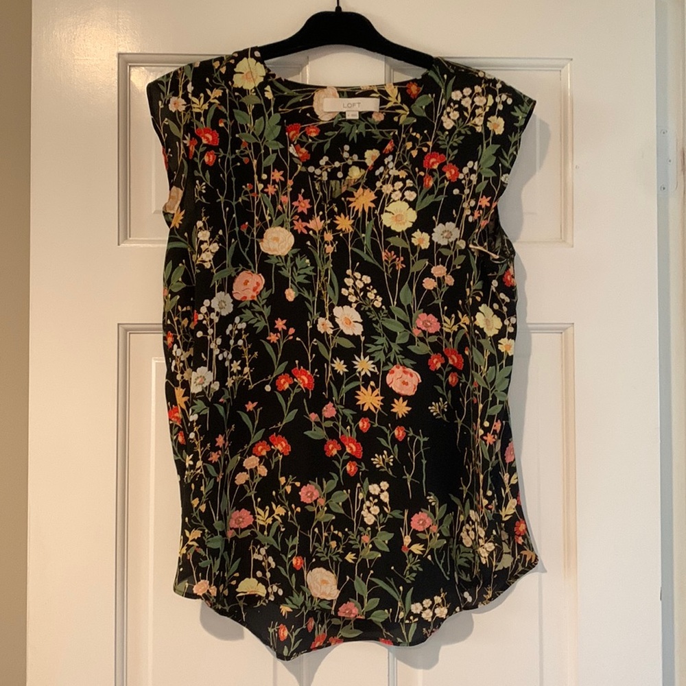 LOFT Floral Blouse